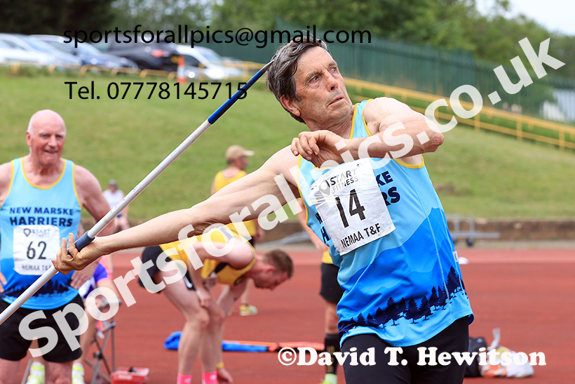 Mens javelin, 2025 NEMAA Track and Field, Monkton. Photo: David T. Hewitson/Sports for All Pics